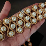 DESIGNER PEARL CHOKER WITH EARRINGS