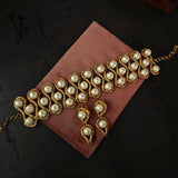 DESIGNER PEARL CHOKER WITH EARRINGS