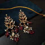 DESGINER BIKANERI KUNDAN CHOKER WITH EARRINGS