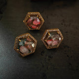 EXCLUSIVE DOUBLET STONE EARRINGS AND RING SET
