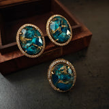 EXCLUSIVE DOUBLET STONE EARRINGS AND RING SET