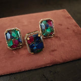 EXCLUSIVE DOUBLET STONE EARRINGS AND RING SET