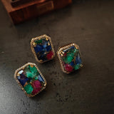 EXCLUSIVE DOUBLET STONE EARRINGS AND RING SET