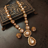 MOISSANITE STONE NECKLACE WITH EARRINGS