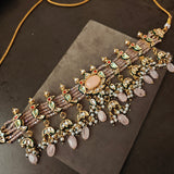 FINEST QUALITY BIKANERI KUNDAN CHOKER WITH EARRINGS