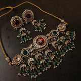 FINEST QUALITY BIKANERI KUNDAN CHOKER WITH EARRINGS