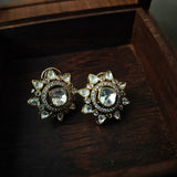 FINEST QUALITY POLKI KUNDAN STUDS