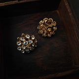 FINEST QUALITY POLKI KUNDAN STUDS