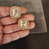 FINEST QUALITY MOISSANITE KUNDAN STUDS