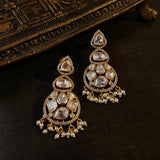 FINEST QUALITY POLKI KUNDAN EARRINGS