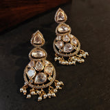 FINEST QUALITY POLKI KUNDAN EARRINGS