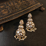 FINEST QUALITY POLKI KUNDAN EARRINGS