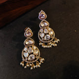 FINEST QUALITY POLKI KUNDAN EARRINGS