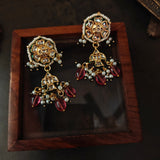 FINEST QUALITY BIKANERI KUNDAN CHOKER WITH EARRINGS