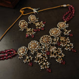 FINEST QUALITY BIKANERI KUNDAN CHOKER WITH EARRINGS