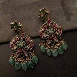 STATEMENT POLKI KUNDAN AND STONE EARRINGS