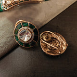 EXQUISITE MOISSANITE KUNDAN CHOKER WITH EARRINGS