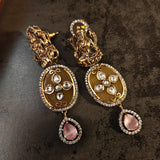 DESIGNER POLKI KUNDAN CHOKER WITH EARRINGS