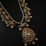 BIKANERI KUNDAN NECKLACE WITH EARRINGS