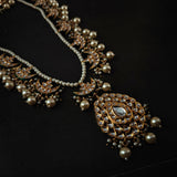 BIKANERI KUNDAN NECKLACE WITH EARRINGS