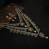 BIKANERI KUNDAN NECKLACE WITH EARRINGS