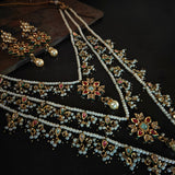 BIKANERI KUNDAN NECKLACE WITH EARRINGS
