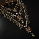 BIKANERI KUNDAN NECKLACE WITH EARRINGS