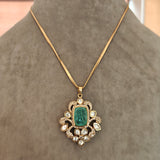 DESIGNER KUNDAN NECKLACE WITH EARRINGS