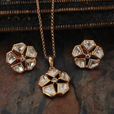 KUNDAN NECKLACE WITH EARRINGS