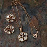 KUNDAN NECKLACE WITH EARRINGS