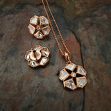 KUNDAN NECKLACE WITH EARRINGS