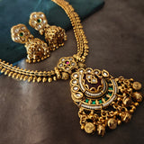 EXCLUSIVE TEMPLE CHOKER WITH EARRINGS