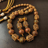TEMPLE MATAR MALA WITH EARRINGS