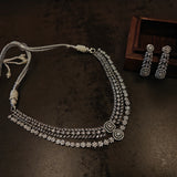DESIGNER CZ STONE NECKLACE WITH EARRINGS