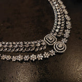 DESIGNER CZ STONE NECKLACE WITH EARRINGS