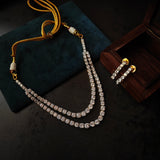 DESIGNER CZ STONE NECKLACE WITH EARRINGS