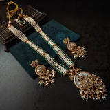 STATEMENT NECKLACE IN MOTHER OF PEARL WITH EARRINGS