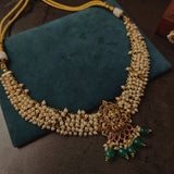 FINEST QUALITY TEMPLE CHOKER WITH EARRINGS