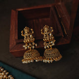 FINEST QUALITY TEMPLE CHOKER WITH EARRINGS