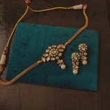 FINEST QUALITY POLKI KUNDAN CHOKER WITH EARRINGS