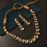 FINEST QUALITY POLKI KUNDAN CHOKER WITH EARRINGS
