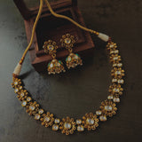 FINEST QUALITY POLKI KUNDAN CHOKER WITH EARRINGS
