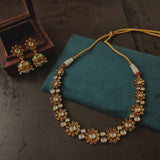 FINEST QUALITY POLKI KUNDAN CHOKER WITH EARRINGS