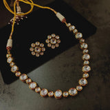 FINEST QUALITY POLKI KUNDAN CHOKER WITH EARRINGS