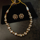 FINEST QUALITY POLKI KUNDAN CHOKER WITH EARRINGS