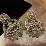 DESIGNER POLKI KUNDAN CHAAND BALI