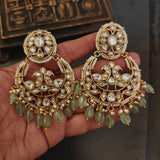 DESIGNER POLKI KUNDAN CHAAND BALI