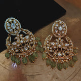 DESIGNER POLKI KUNDAN CHAAND BALI