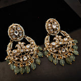 DESIGNER POLKI KUNDAN CHAAND BALI