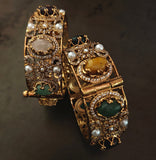DESIGNER DOUBLET STONE PAIR OF OPENABLE BANGLES(EXCLUSIVE RAJWADA COLLECTION)